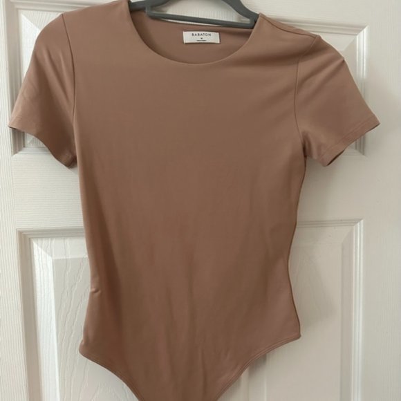 Aritzia Tops - Aritzia Babaton Contour Crew Shortsleeve Bodysuit - size M